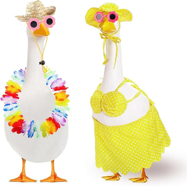 2 Sets Summer Bikini Goose Outfit – 23" Yard Decor